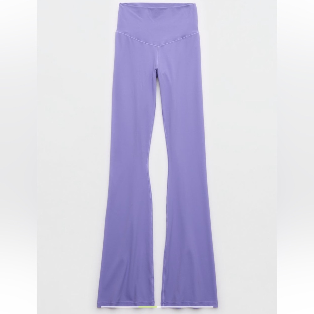 NWT aerie Lavender Flare Leggings - Picture 4 of 9